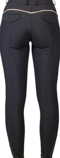 LAURIA GARRELLI by HKM Reithose -Limone- Silikon-Kniebesatz