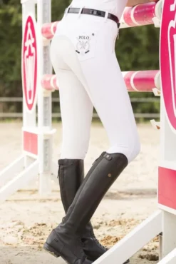 Lauria Garrelli by HKM Reithose -Polo classic stripe- Dreiviertel Alos Besatz
