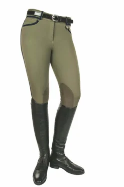 Lauria Garrelli by HKM Reithose -Polo classic- Alos Kniebesatz, Damengrösse 36, pink