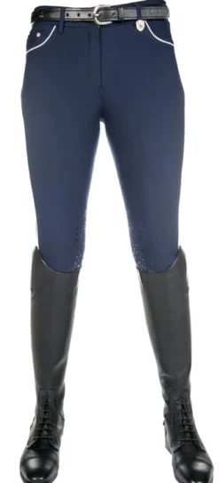 Lauria Garrelli by HKM Reithose -Queens- Silikon Kniebesatz
