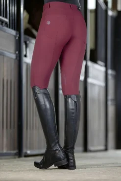 Lauria Garrelli by HKM Reithose -Morello PAM- Silikon-Kniebesatz
