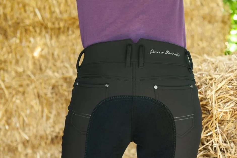 Lauria Garrelli by HKM Softshellreithose -Paris- Alos Vollbesatz