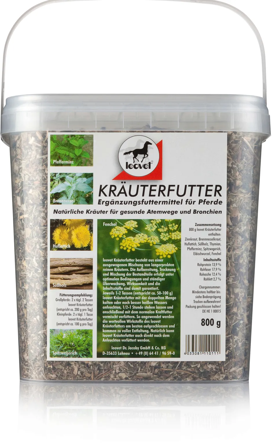 LEOVET Kräuterfutter, 800 g Box