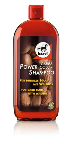 Leovet POWER SHAMPOO mit Walnuss für dunkle Pferde, 500 ml