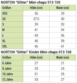 NORTON „Glitter Mini Chaps