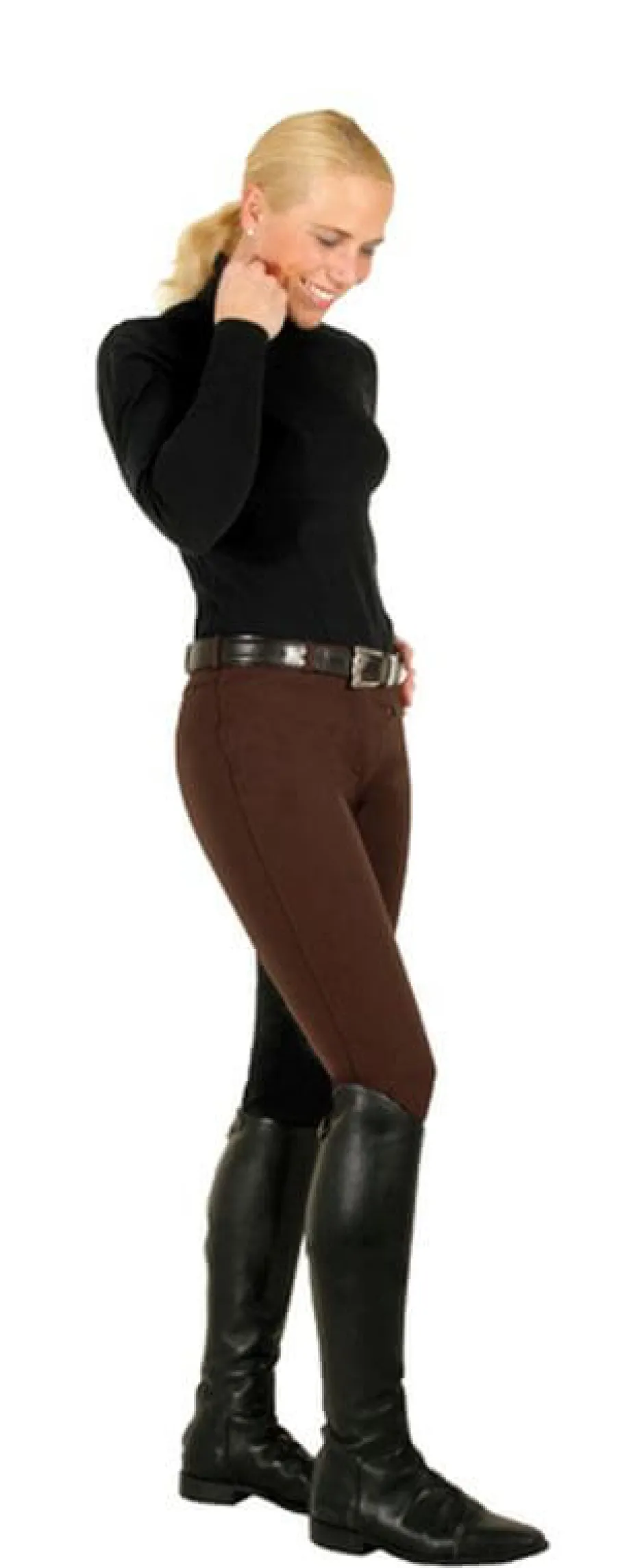 PFIFF Vollbesatzhose für Damen, Damengrösse 36, braun