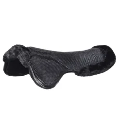 WALDHAUSEN Gelpad mit Synthetik-Fell, schwarz