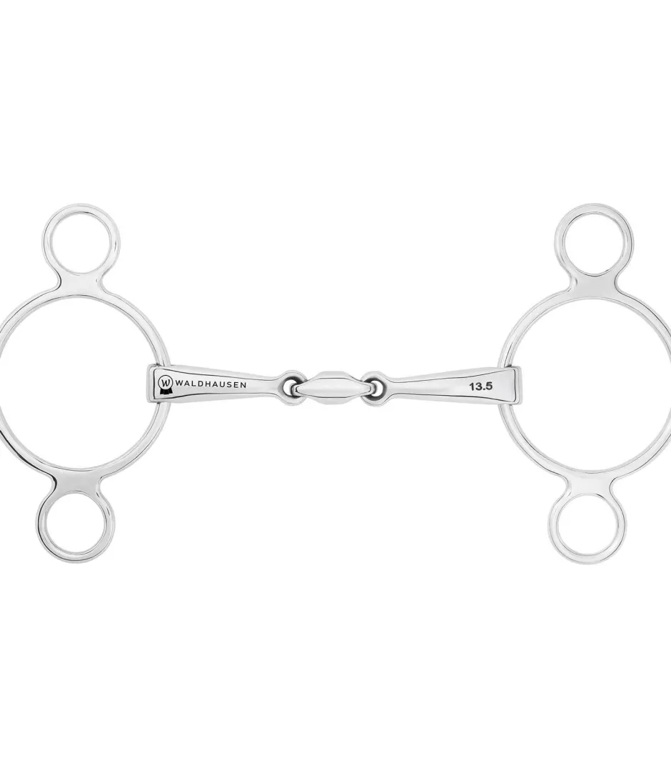 WALDHAUSEN 3-Ring Gebiss, doppelt gebrochen