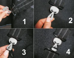 WALDHAUSEN Safe-Gum, 18er Set gemischt, silbergrau