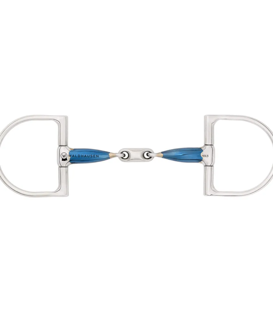 WALDHAUSEN Sweet Iron D-Ring Gebiss, doppelt gebrochen